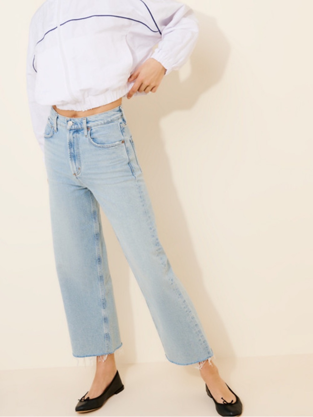 Agolde Light Blue Straight Leg Jeans